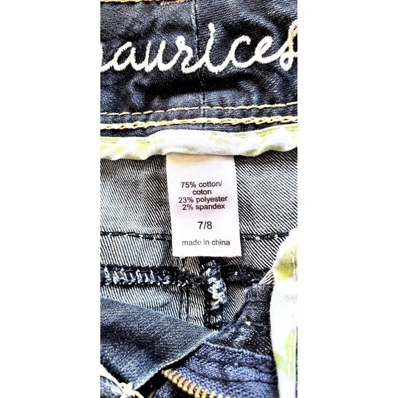 Maurices Womens Straight Leg Jeans (7/8) Short Stretch Dark Wash - Picture 7 of 8